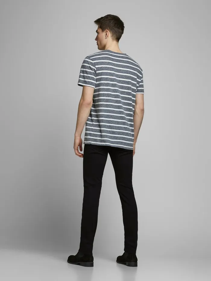 Slim Jeans JACK and JONES Mens GLENN ICON JJ 177 50SPS SLIM FIT JEANS Black Black Denim