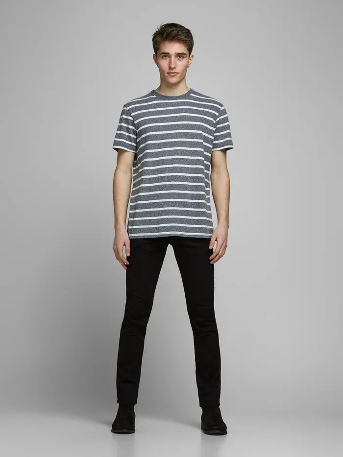 Slim Jeans JACK and JONES Mens GLENN ICON JJ 177 50SPS SLIM FIT JEANS Black Black Denim