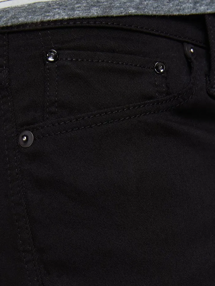 Slim Jeans JACK and JONES Mens GLENN ICON JJ 177 50SPS SLIM FIT JEANS Black Black Denim