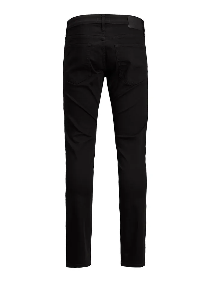 Slim Jeans JACK and JONES Mens GLENN ICON JJ 177 50SPS SLIM FIT JEANS Black Black Denim