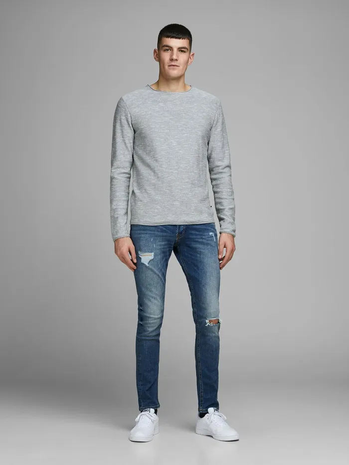 Slim Jeans JACK and JONES Mens GLENN ORIGINAL GE 050 SLIM FIT JEANS Blue Blue Denim