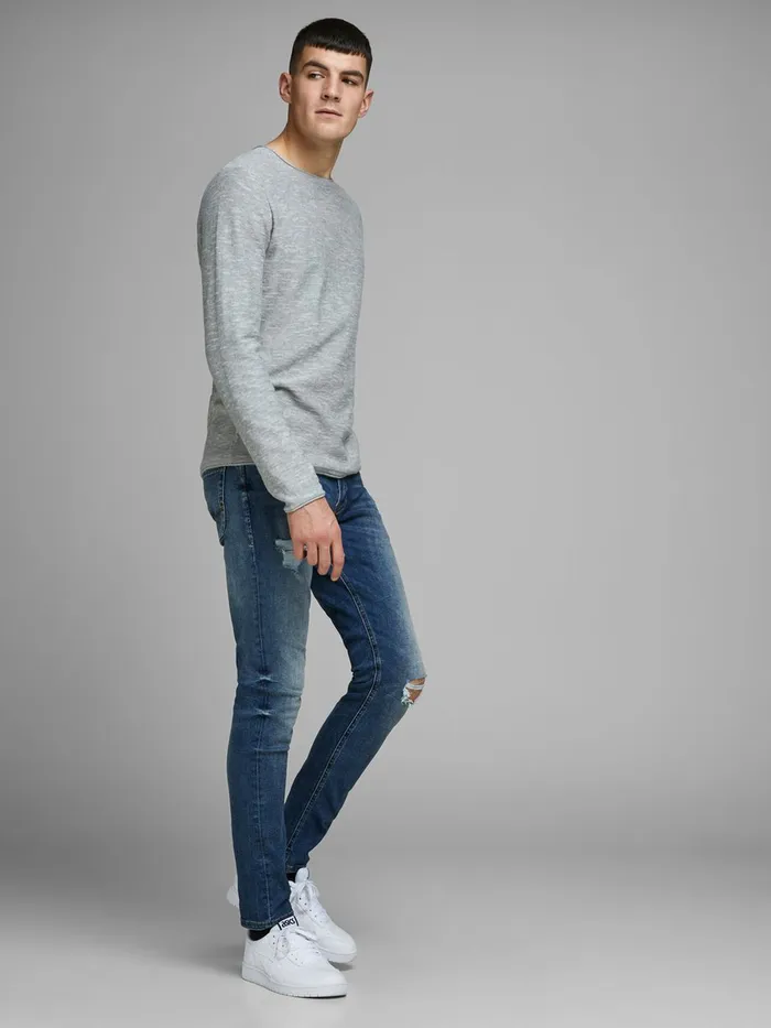 Slim Jeans JACK and JONES Mens GLENN ORIGINAL GE 050 SLIM FIT JEANS Blue Blue Denim