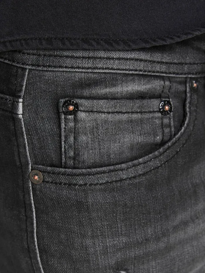 Slim Jeans JACK and JONES Mens GLENN ORIGINAL JJ 260 SLIM FIT JEANS Black Black Denim