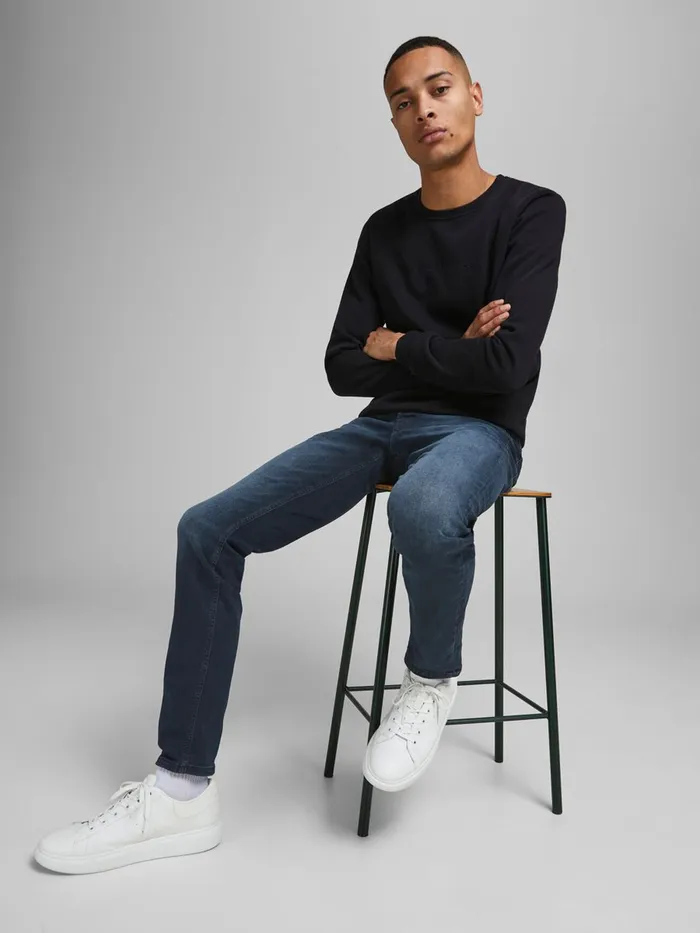 Slim Jeans JACK and JONES Mens GLENN ORIGINAL JOS 210 PCW 50SPS SLIM FIT JEANS Blue Blue Denim
