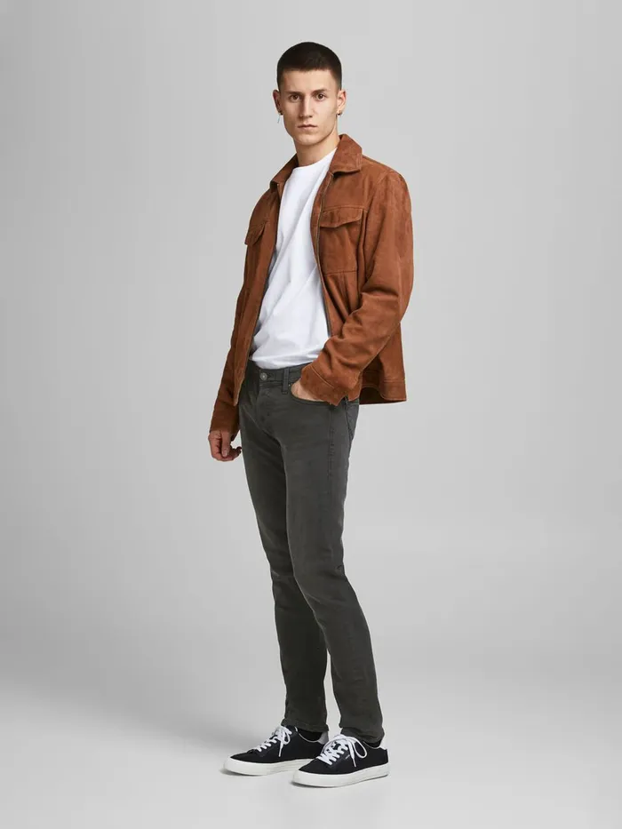 Slim Jeans JACK and JONES Mens GLENN ORIGINAL NA 099 SLIM FIT JEANS Grey Grey Denim