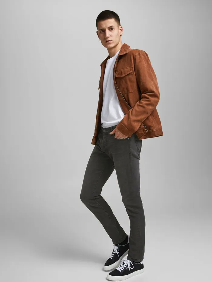 Slim Jeans JACK and JONES Mens GLENN ORIGINAL NA 099 SLIM FIT JEANS Grey Grey Denim