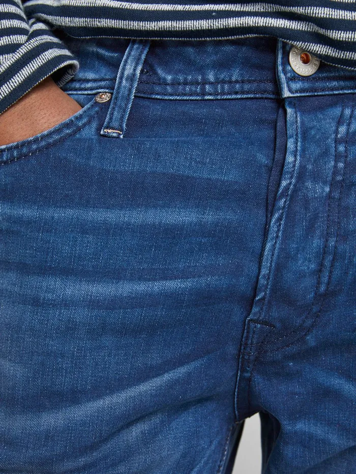 Slim Jeans JACK and JONES Mens TIM ORIGINAL JOS 519 SLIMSTRAIGHT FIT JEANS Blue Blue Denim