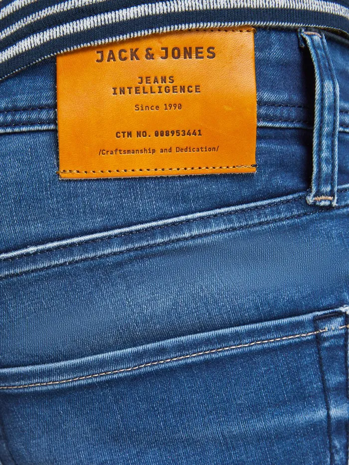 Slim Jeans JACK and JONES Mens TIM ORIGINAL JOS 519 SLIMSTRAIGHT FIT JEANS Blue Blue Denim