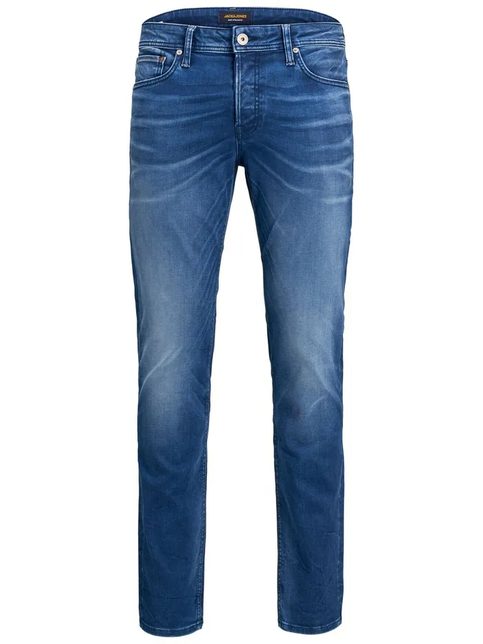 Slim Jeans JACK and JONES Mens TIM ORIGINAL JOS 519 SLIMSTRAIGHT FIT JEANS Blue Blue Denim