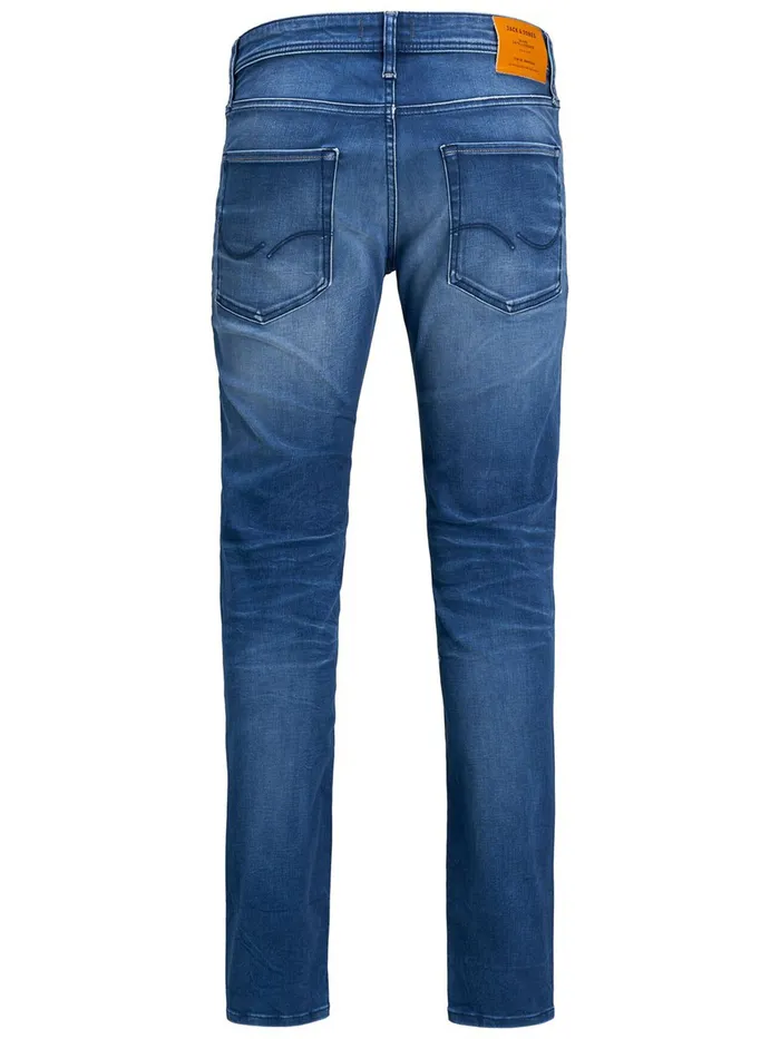 Slim Jeans JACK and JONES Mens TIM ORIGINAL JOS 519 SLIMSTRAIGHT FIT JEANS Blue Blue Denim