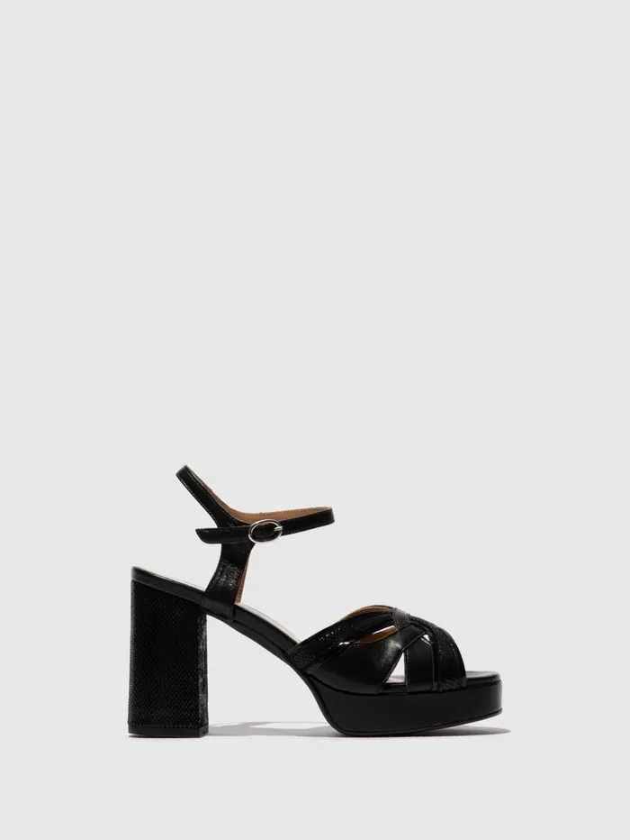 SlingBack Sandals EZUI240FLY BLACK Women Fly London Sandals