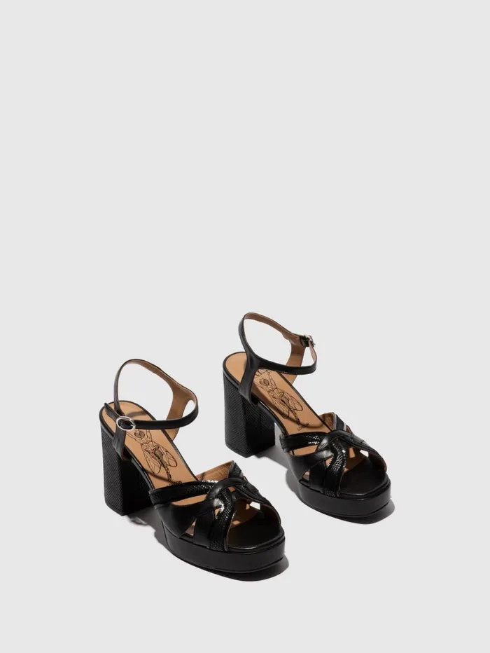SlingBack Sandals EZUI240FLY BLACK Women Fly London Sandals