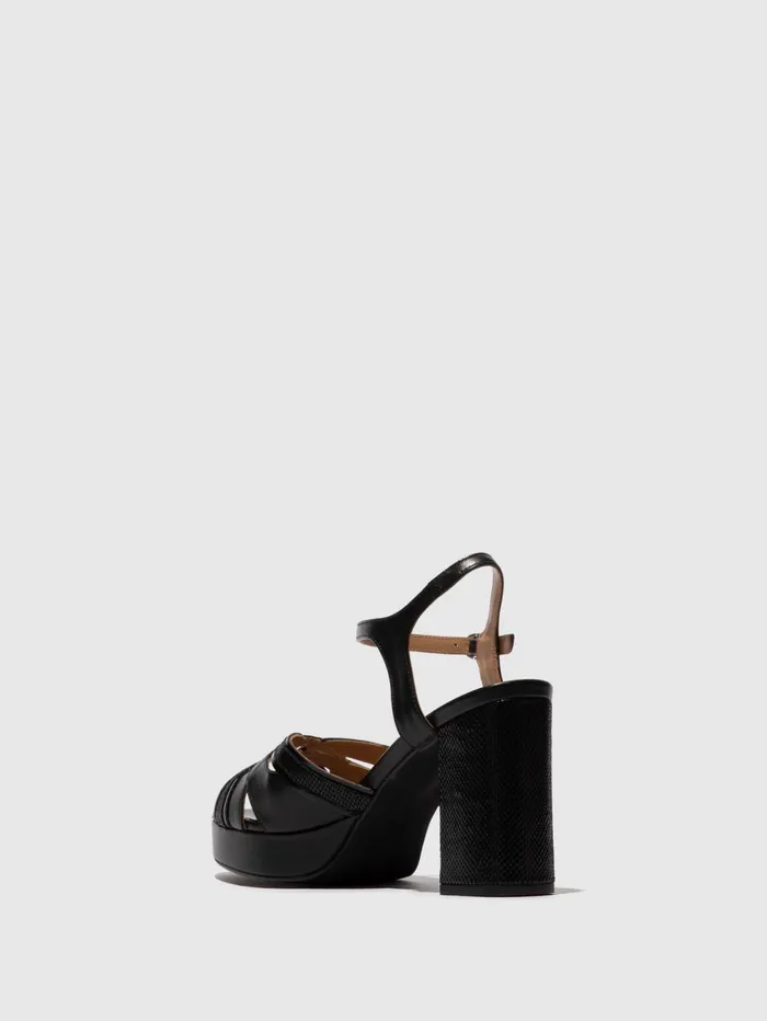 SlingBack Sandals EZUI240FLY BLACK Women Fly London Sandals