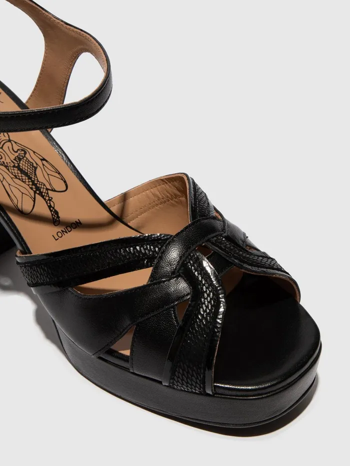 SlingBack Sandals EZUI240FLY BLACK Women Fly London Sandals