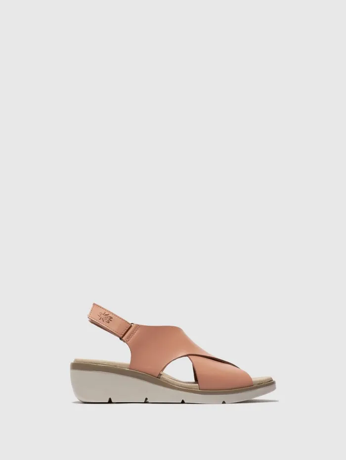 SlingBack Sandals NABI058FLY NUDE PINK Women Fly London Sandals