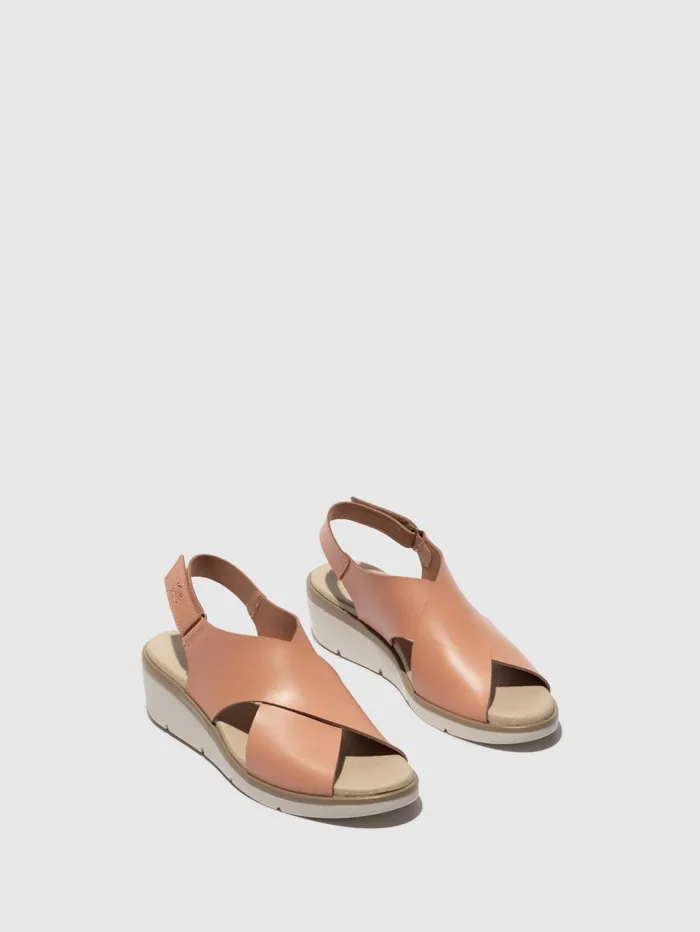 SlingBack Sandals NABI058FLY NUDE PINK Women Fly London Sandals