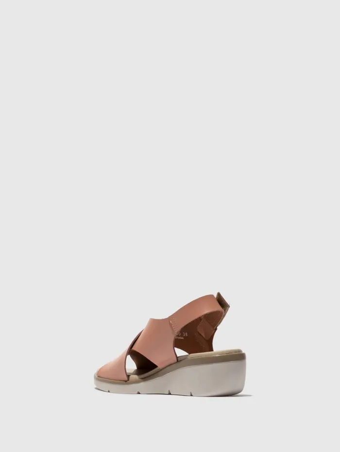 SlingBack Sandals NABI058FLY NUDE PINK Women Fly London Sandals