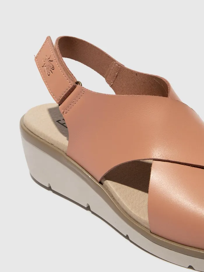 SlingBack Sandals NABI058FLY NUDE PINK Women Fly London Sandals