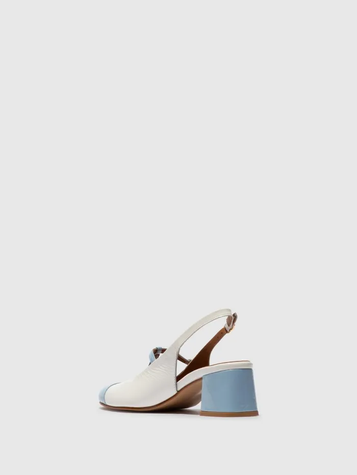 SlingBack Sandals SOLN083FLY SKY BLUEOFFWHITE Women Fly London Sandals