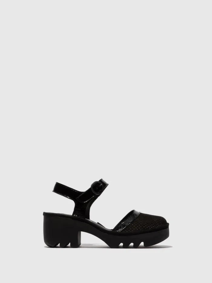 SlingBack Sandals TEYO583FLY BLACK Women Fly London Sandals