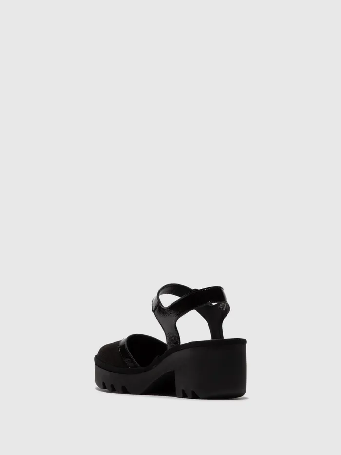 SlingBack Sandals TEYO583FLY BLACK Women Fly London Sandals