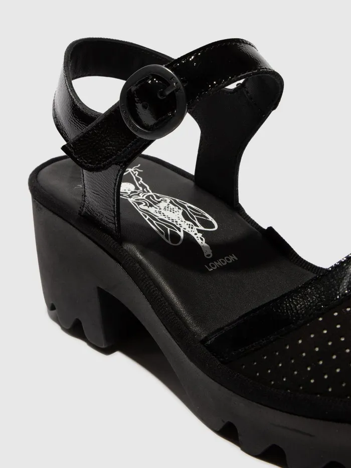 SlingBack Sandals TEYO583FLY BLACK Women Fly London Sandals