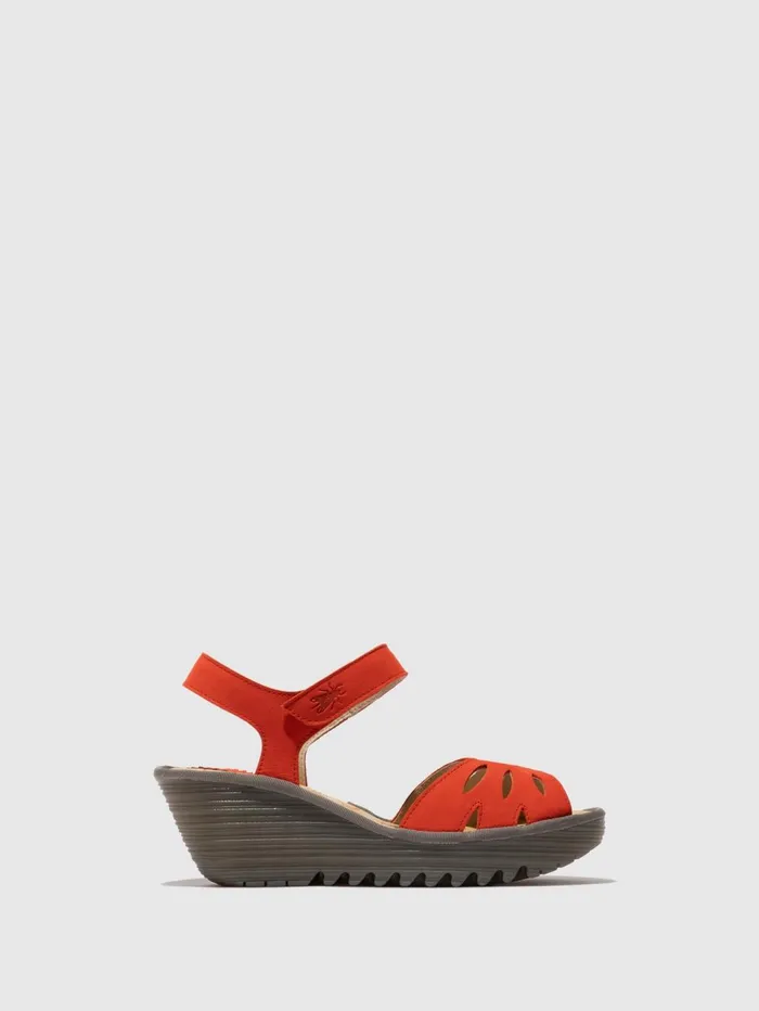 SlingBack Sandals YAZI479FLY SCARLET Women Fly London Sandals