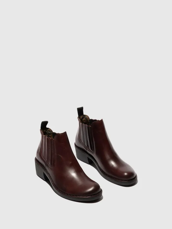 Slipon Ankle Boots MOOF103FLY WINE Women Fly London Ankle Boots