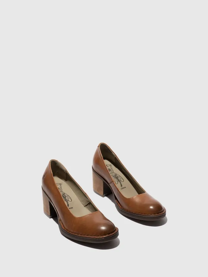 Slipon Shoes BERY104FLY COGNAC Women Fly London Shoes