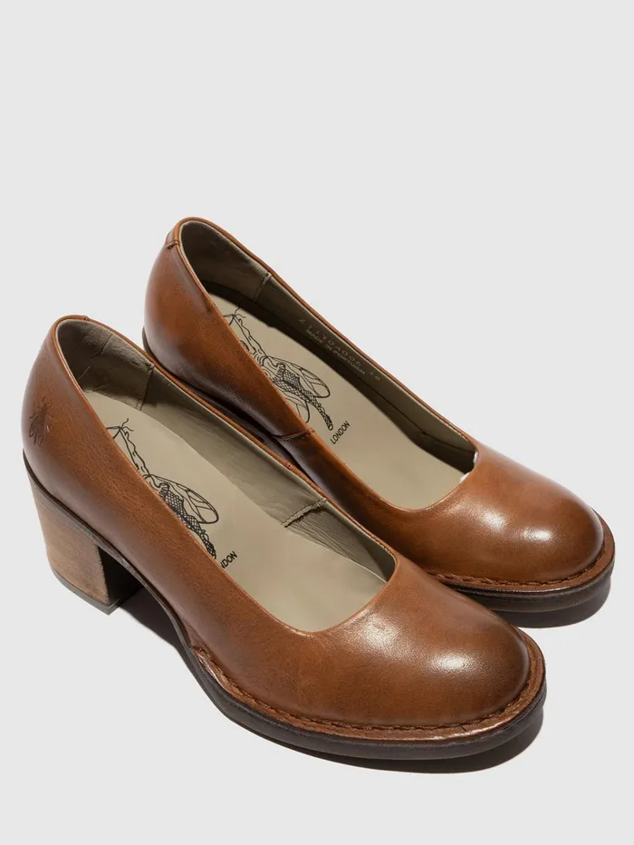 Slipon Shoes BERY104FLY COGNAC Women Fly London Shoes