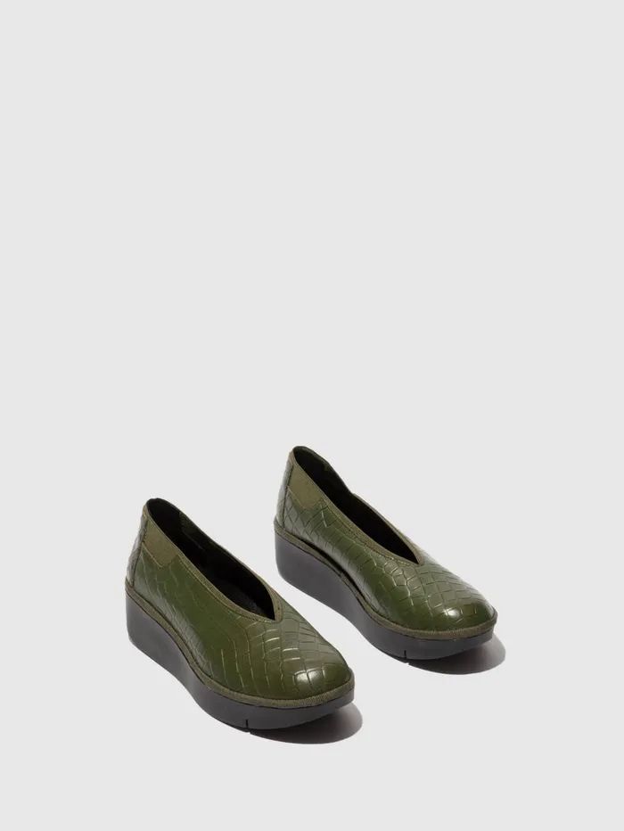 Slipon Shoes JURY470FLY MILITARY MILITARY ELASTIC Women Fly London Shoes