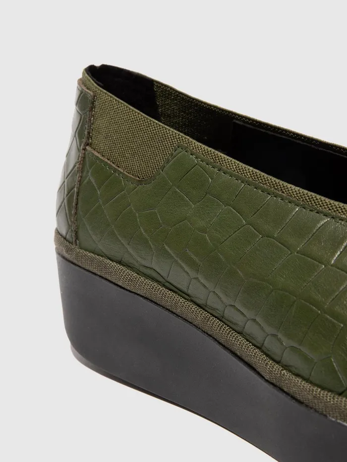 Slipon Shoes JURY470FLY MILITARY MILITARY ELASTIC Women Fly London Shoes