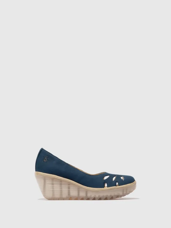 Slipon Shoes YUBI480FLY BLUE Women Fly London Shoes
