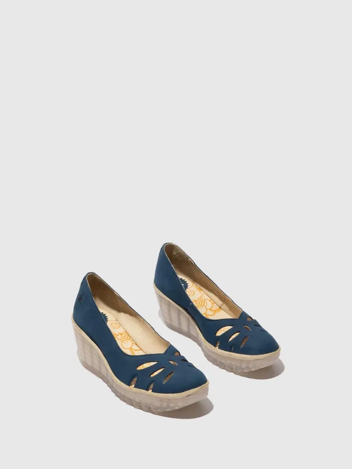 Slipon Shoes YUBI480FLY BLUE Women Fly London Shoes