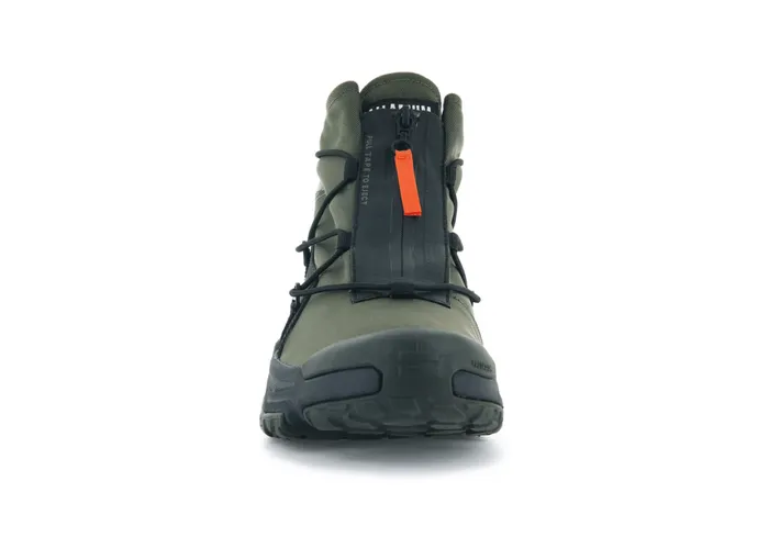 Sneakers Kids PALLADIUM OFFGRID HI ZIP WATERPROOF Olive Night