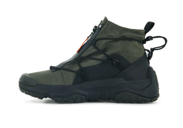 Sneakers Kids PALLADIUM OFFGRID HI ZIP WATERPROOF Olive Night