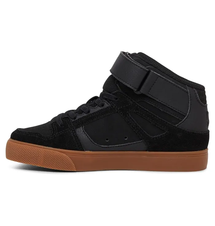 Sneakers Kids Pure High Elastic Waist Lace HighTop Shoes blackgum DC Shoes