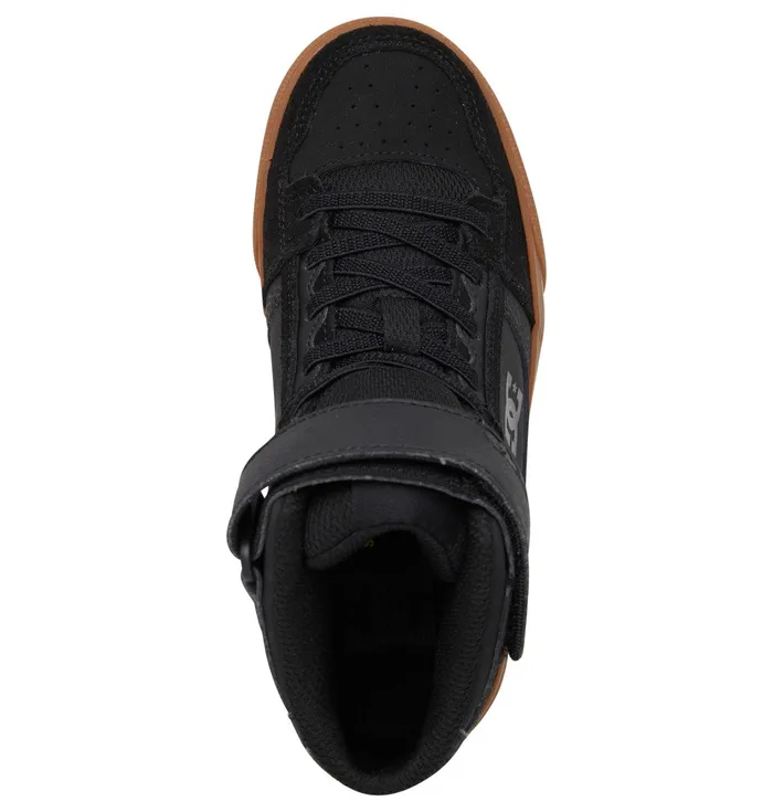 Sneakers Kids Pure High Elastic Waist Lace HighTop Shoes blackgum DC Shoes