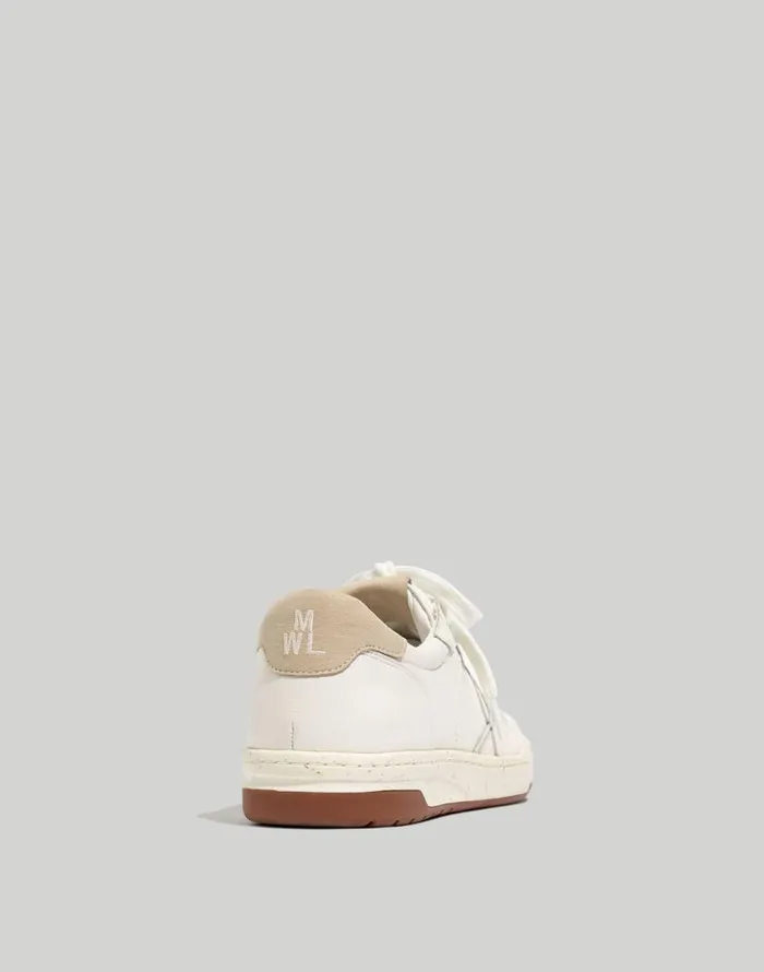 Sneakers Women Madewell Court Sneakers In White Leather Ivory Multi