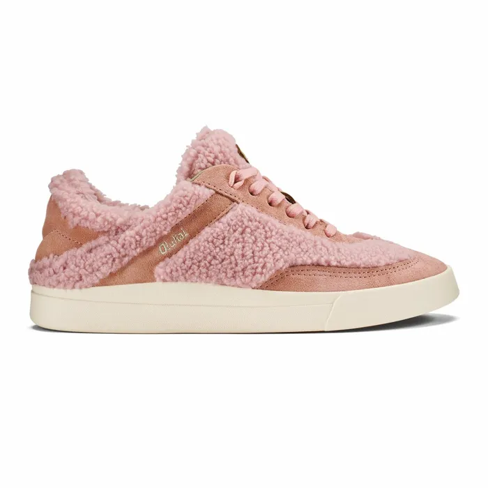 Sneakers Women Olukai Kilea Heu Fuzzy Sneakers 8211 Pink Clay Cork