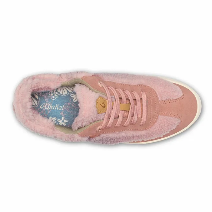 Sneakers Women Olukai Kilea Heu Fuzzy Sneakers 8211 Pink Clay Cork