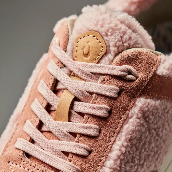 Sneakers Women Olukai Kilea Heu Fuzzy Sneakers 8211 Pink Clay Cork