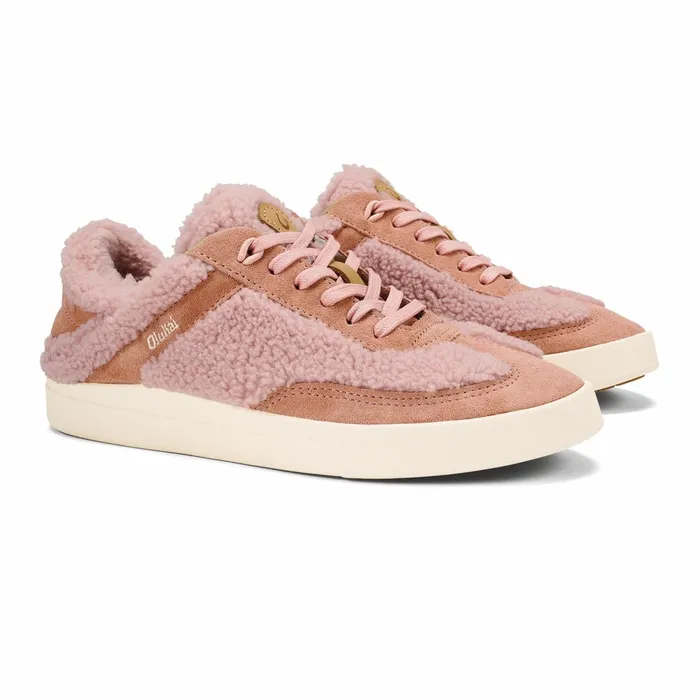 Sneakers Women Olukai Kilea Heu Fuzzy Sneakers 8211 Pink Clay Cork