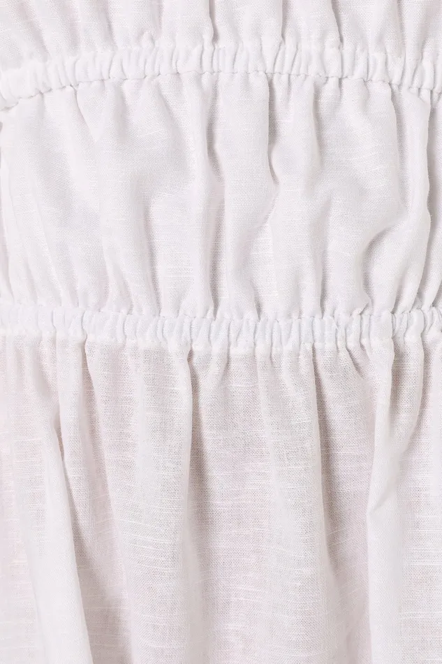 Sofia Maxi Dress White Women Linen Dresses Petal and Pup