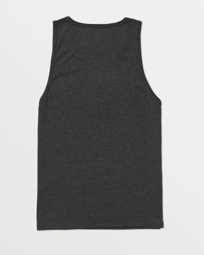 Solid Heather Tank 8211 Dark Black Heather Mens Volcom TShirts and Tanks