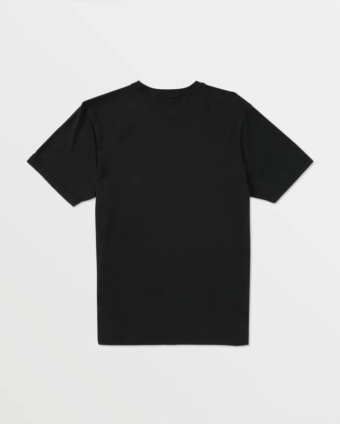 Solid Ss Pocket Tee 8211 Black Mens Volcom TShirts and Tanks