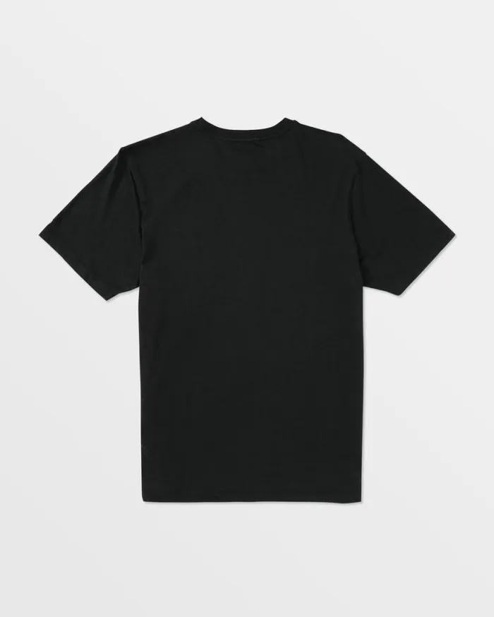 Solid Ss Pocket Tee 8211 Black Mens Volcom TShirts and Tanks