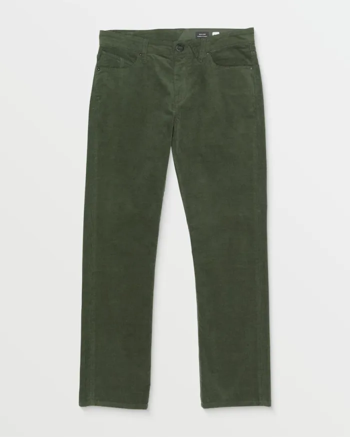 Solver 5 Pocket Corduroy Pants 8211 Squadron Green Mens Volcom Pants