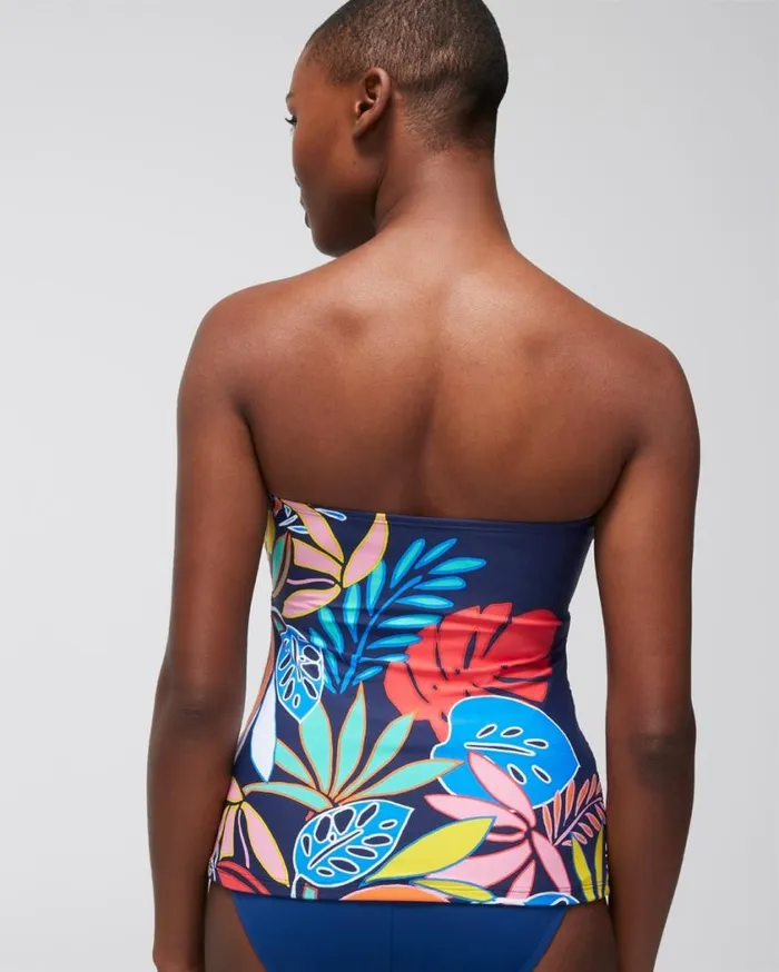 Soma Bleu Rod Color Field Shirred Bandini Multi Women Swim