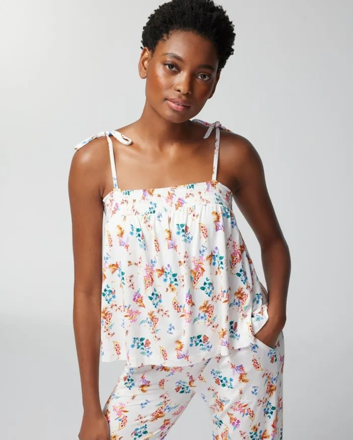 Soma Cool Nights Smocked Babydoll Top Destin Stripe H Heartfelt Women Pajama Tops Soma Cool Nights Smocked Babydoll Top Destin Stripe H Heartfelt Women Pajama Tops
